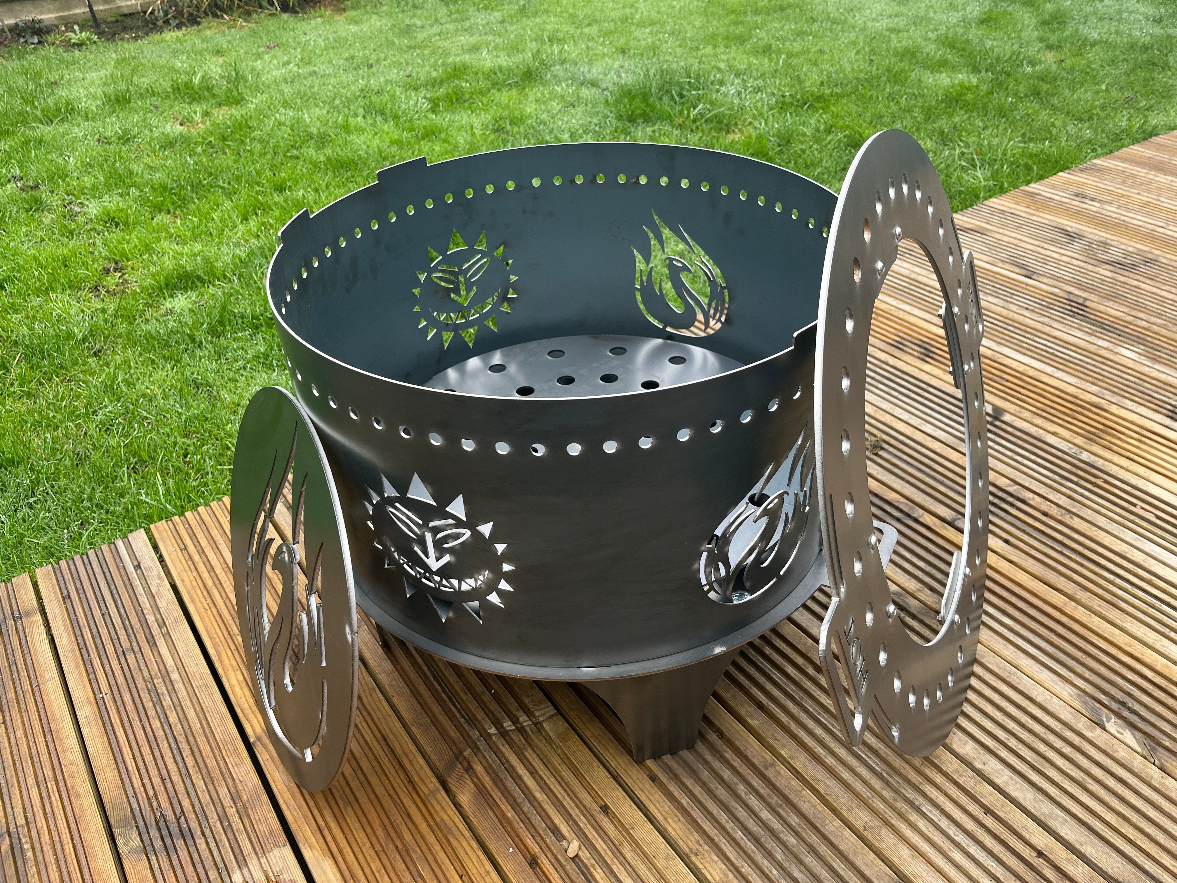 Levellers Sun Face & Phoenix Fire Pit