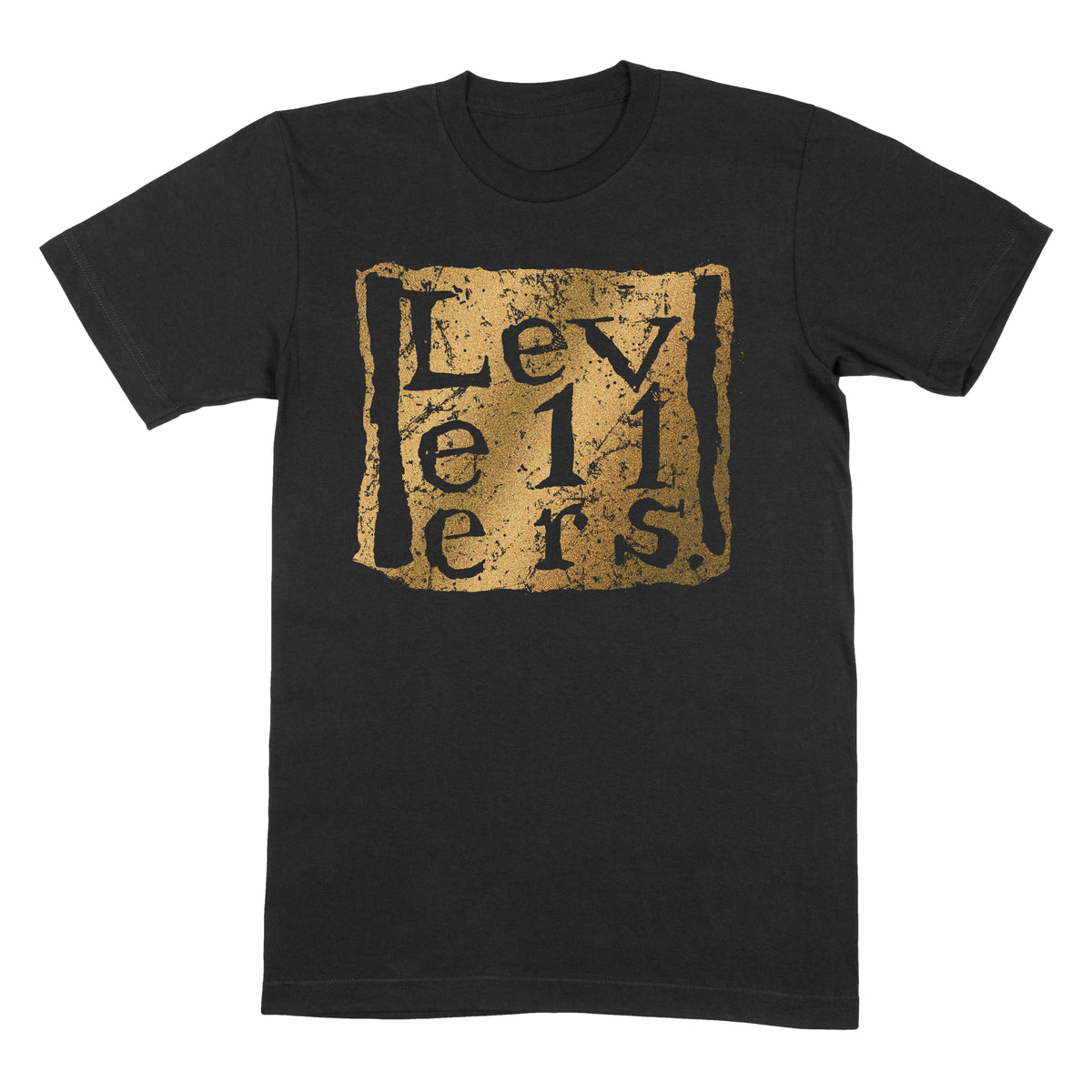 TS - Square logo in Metallic Gold Print - Medium - 3XL