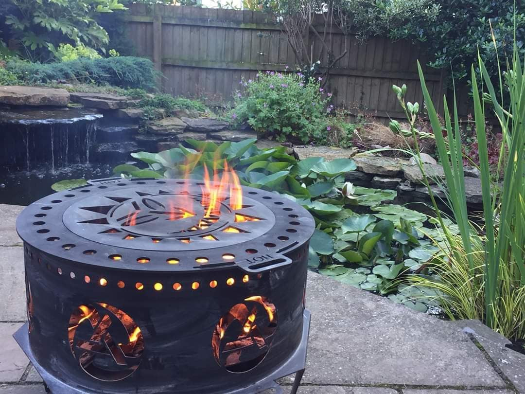 Levellers Sun Face Fire Pit