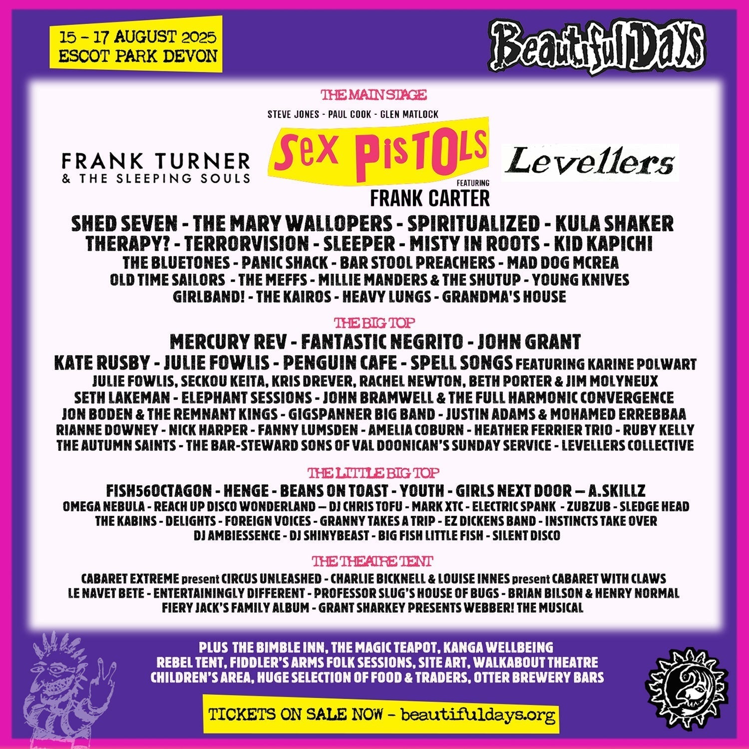 BEAUTIFUL DAYS FESTIVAL LINE-UP ANNOUNCED