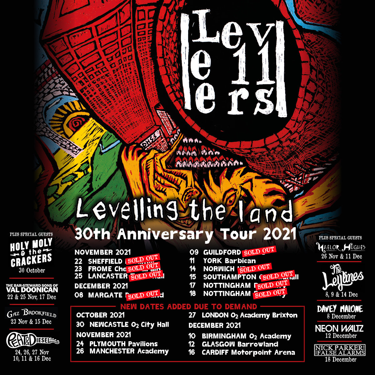 LEVELLING THE LAND’ 30TH ANNIVERSARY TOUR