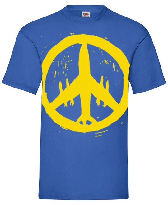 PEACE PLANE/UKRAINE T-SHIRT - ALL PROFITS TO WARCHILD