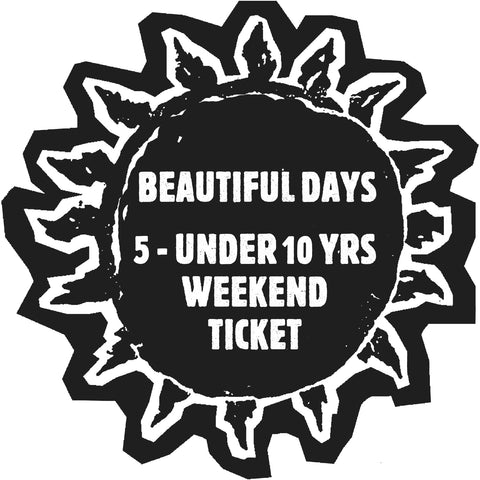 5 To Under 10 Weekend Camping Ticket inclusive of booking fee - Beautiful Days 2024