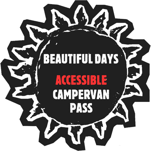 Accessible Campervan Pass - Inclusive of booking fee - Beautiful Days 2024 - Application must be approved before purchase