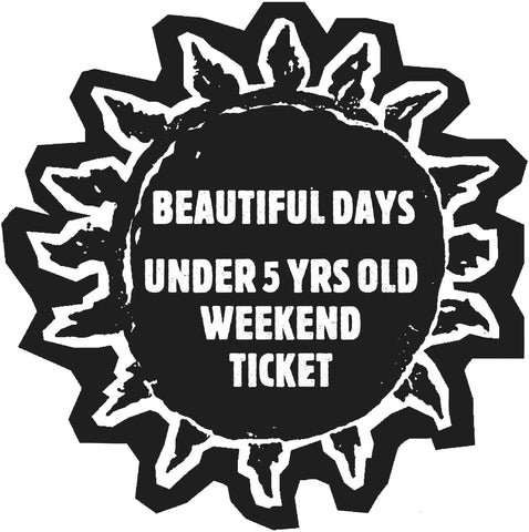 Under 5 Weekend Camping Ticket inclusive of booking fee - Beautiful Days 2024