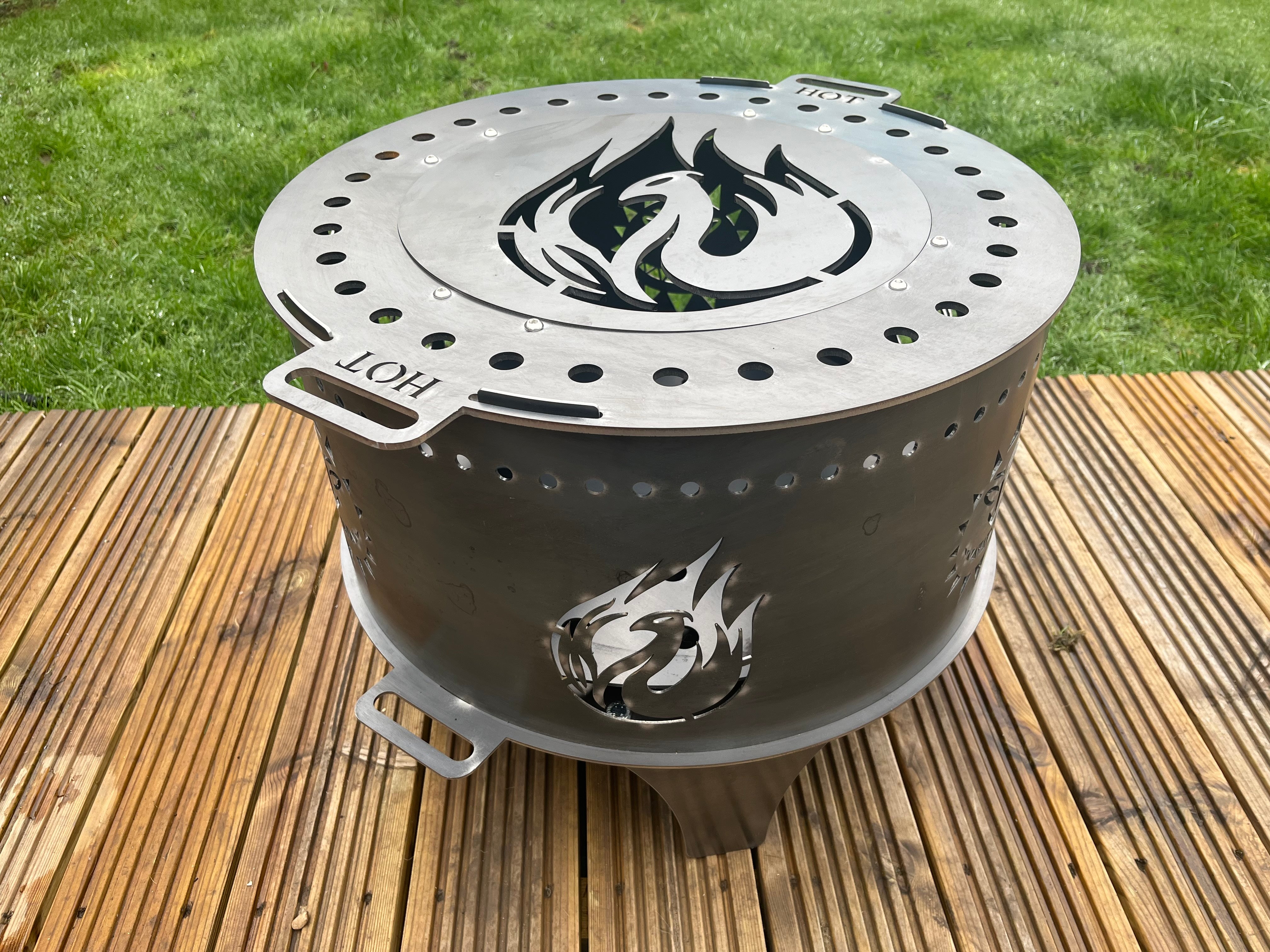 Levellers Sun Face & Phoenix Fire Pit