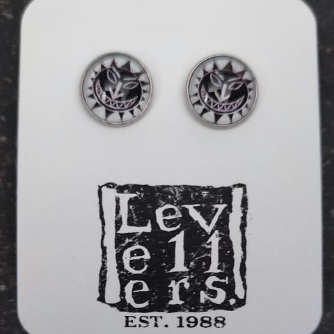 Sun Face Stud Earrings