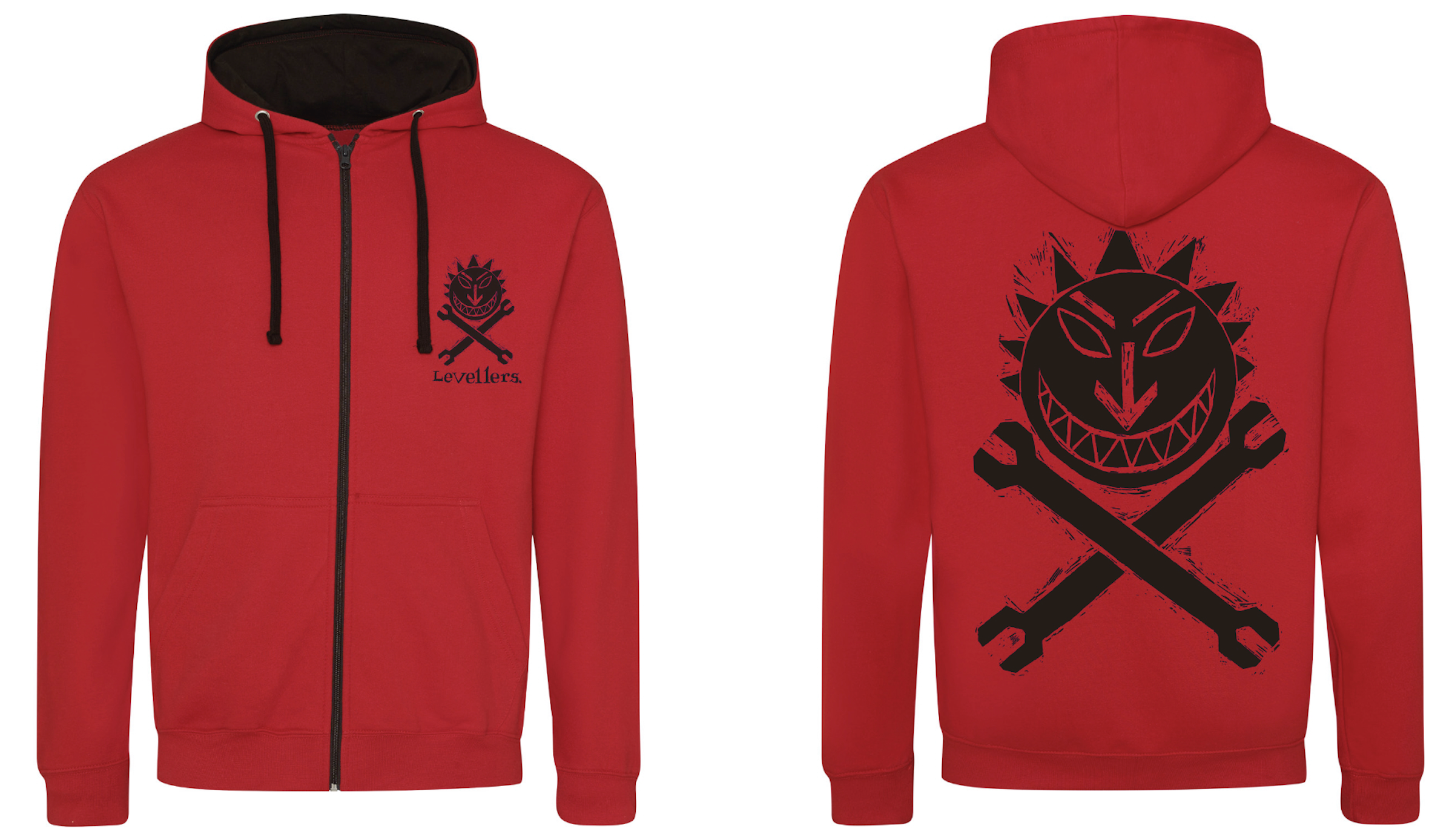 Sun & Spanners Hoodie - Red - Small-2XL Sizes
