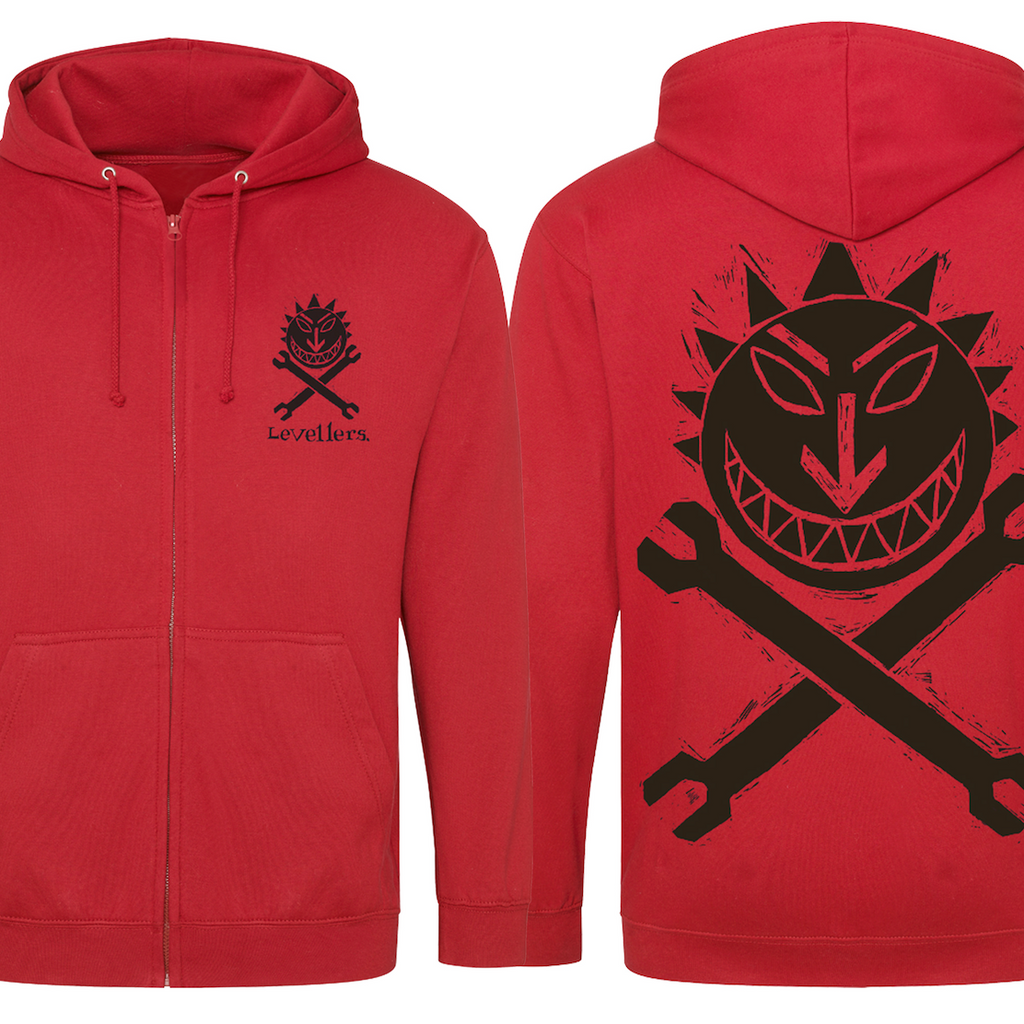 Sun Spanners Hoodie Red 3XL 4XL 5XL Levellers