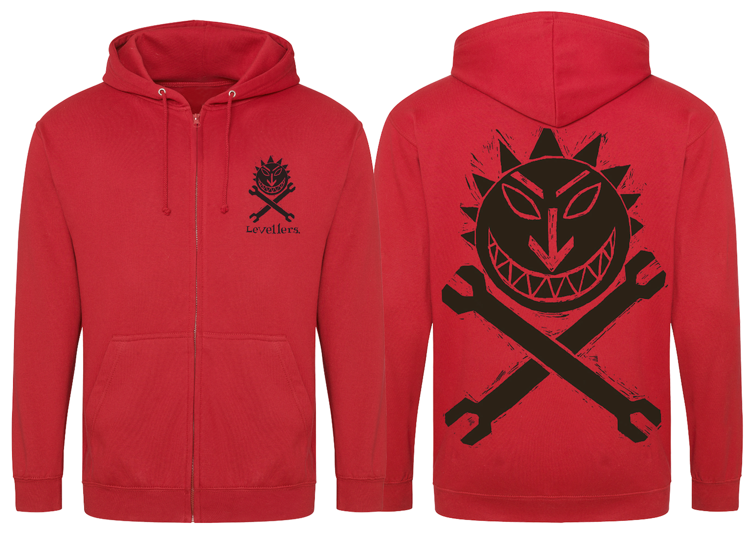 Sun & Spanners Hoodie - Red 4XL