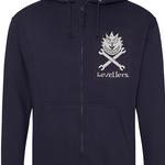 Sun & Spanners Hoodie - Grey on Navy 3XL to 5XL