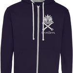 Sun & Spanners Hoodie - Grey on Navy - Small to 2XL