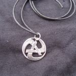 Rolling Anarchy Silver Pendant